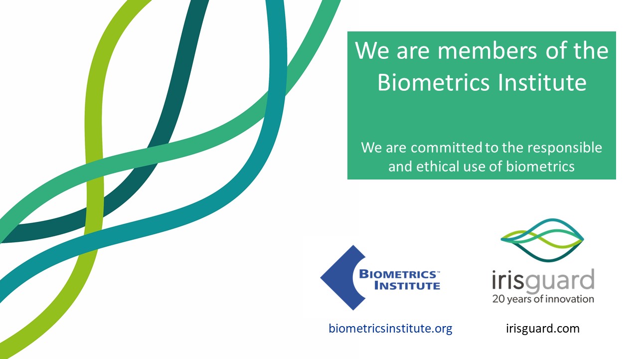 IrisGuard joins the Biometrics Institute as both celebrate 20 years of success